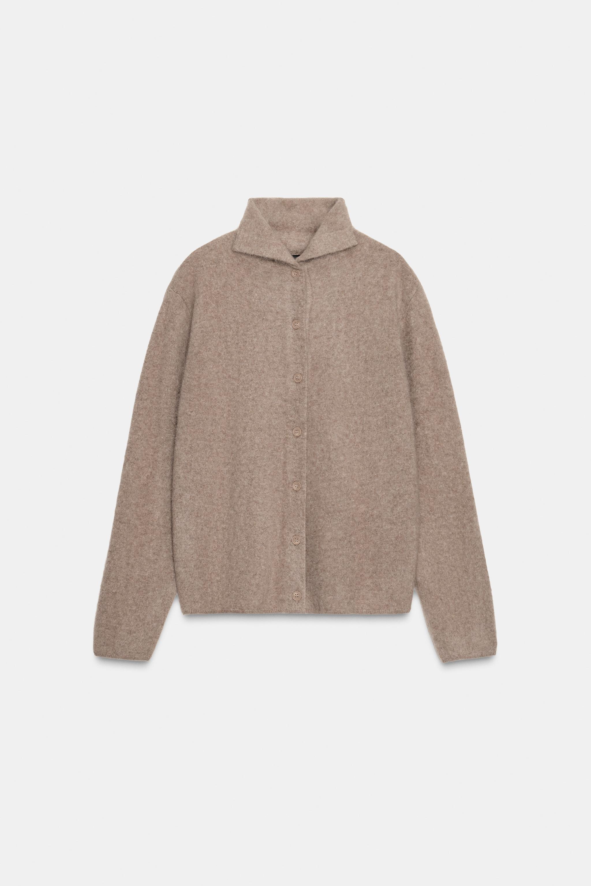 100% WOOL HIGH COLLAR JACKET
